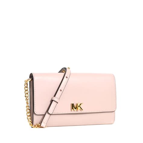 michael kors mott leather pink|Mott Leather Clutch .